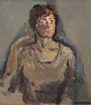 Julia. Oil on canvas, 78 x 67 cm (30.7 x 26.4 inches). 2013