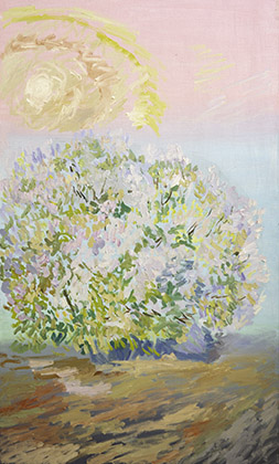 Spring sun. Oil on canvas, 165 x 98 cm (64.8 x 38.8 inches). 2018