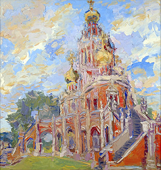 Church of the Intercession at Fili. Oil on canvas, 100 x 100 cm (39.4 x 39.4 inches). 1997 Church of the Intercession at Fili. Oil on canvas, 100 x 100 cm (39.4 x 39.4 inches). 1997