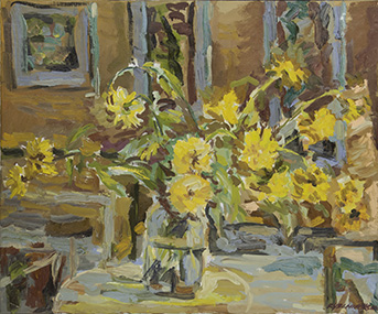 Still life with golden balls and works by Lydia. Oil on canvas, H 54 x W 65 cm (H 21.3 x W 25.6 inches). 2020 Still life with golden balls and works by Lydia. Oil on canvas, H 54 x W 65 cm (H 21.3 x W 25.6 inches). 2020