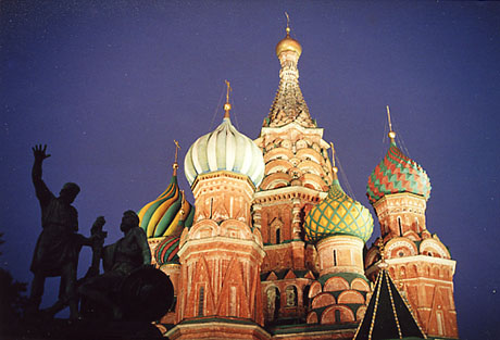 The Basil the Blessed cathedral on the Red Square in Moscow The Basil the Blessed cathedral on the Red Square in Moscow