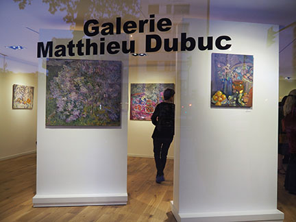 Finishing the preview of Nikolai Kuzmin's exhibition in Matthieu Dubuc gallery, in 2015, at the same time as the inauguration of the new gallery.