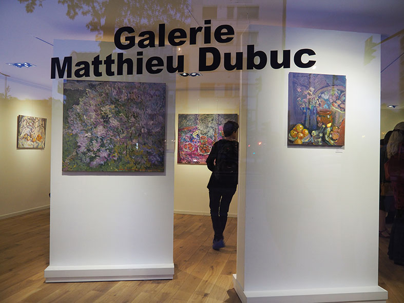 Finishing the preview of Nikolai Kuzmin's exhibition in Matthieu Dubuc gallery, in 2015, at the same time as the inauguration of the new gallery.