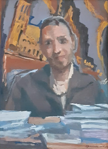 Thibaud. Oil on canvas, H 87 x W 61 cm (H 34.2 x W 24.0 inches). 2024