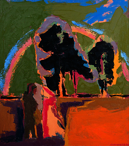 The farewell. Oil on canvas, 100 x 90 cm (39.4 x 35.4 inches). 2002.