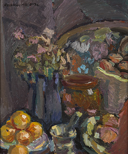 Still life with a mortar. Oil on canvas, 61 x 51 cm (24.0 x 20.1 inches). 2013.
